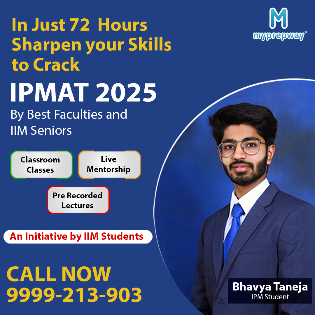 MyPrepway just 72 hours sharpen your skills to crack IPMAT- 2024